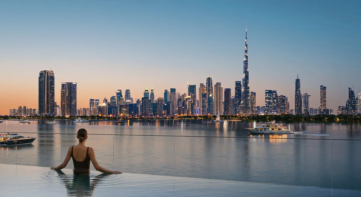 3-Bedroom Apartments at Creek Bay at Dubai Creek Harbour — High-Floor Skyline View — view 2