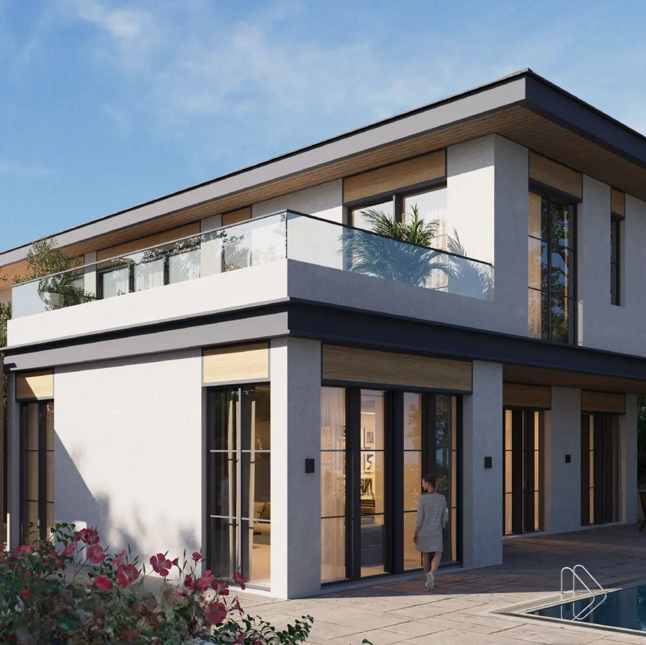 4-Bedroom Villas at Hudayriyat Beach Villas — High-Floor Skyline View — view 5